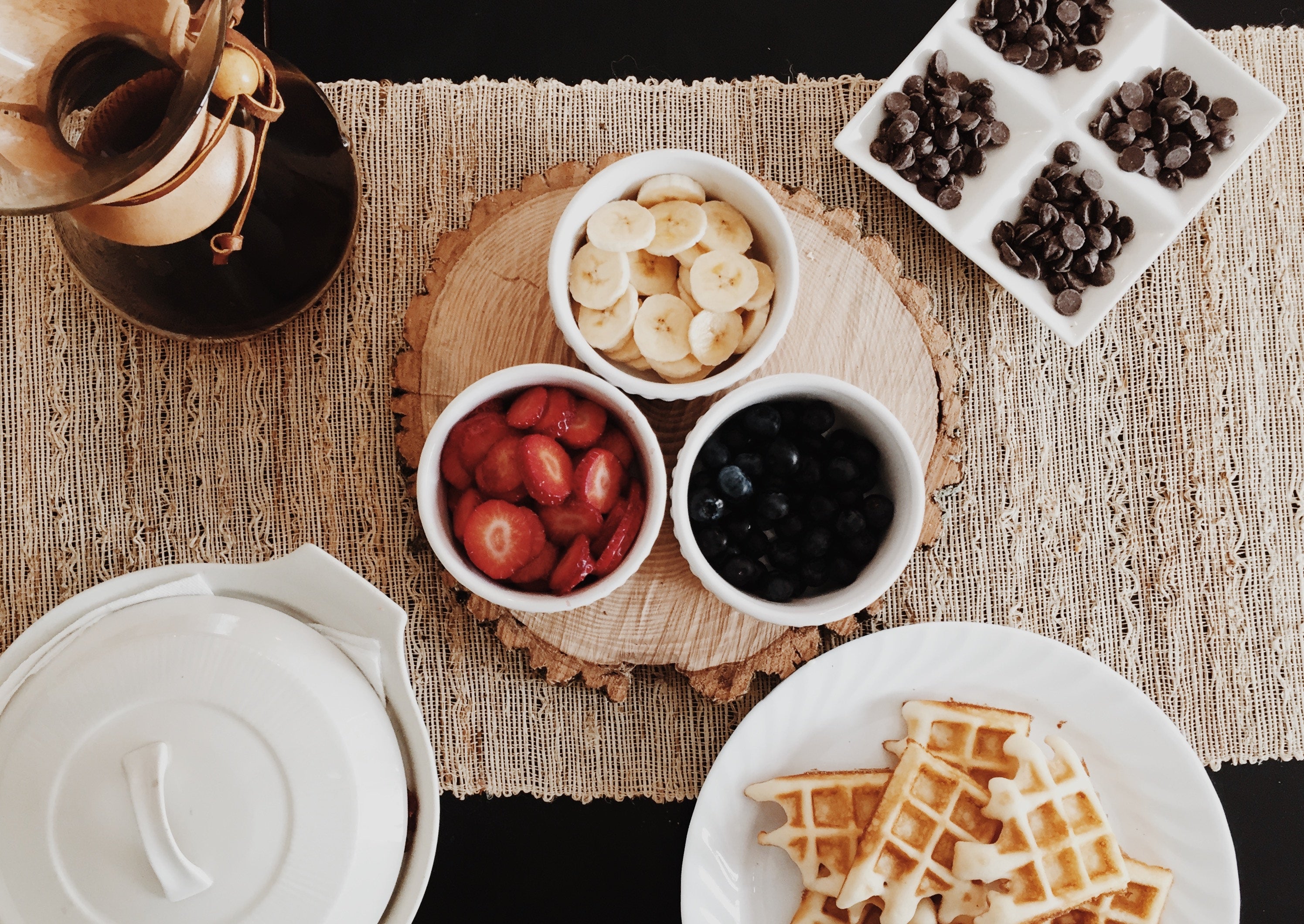 Waffles de Chocolate chips y WheyProtein