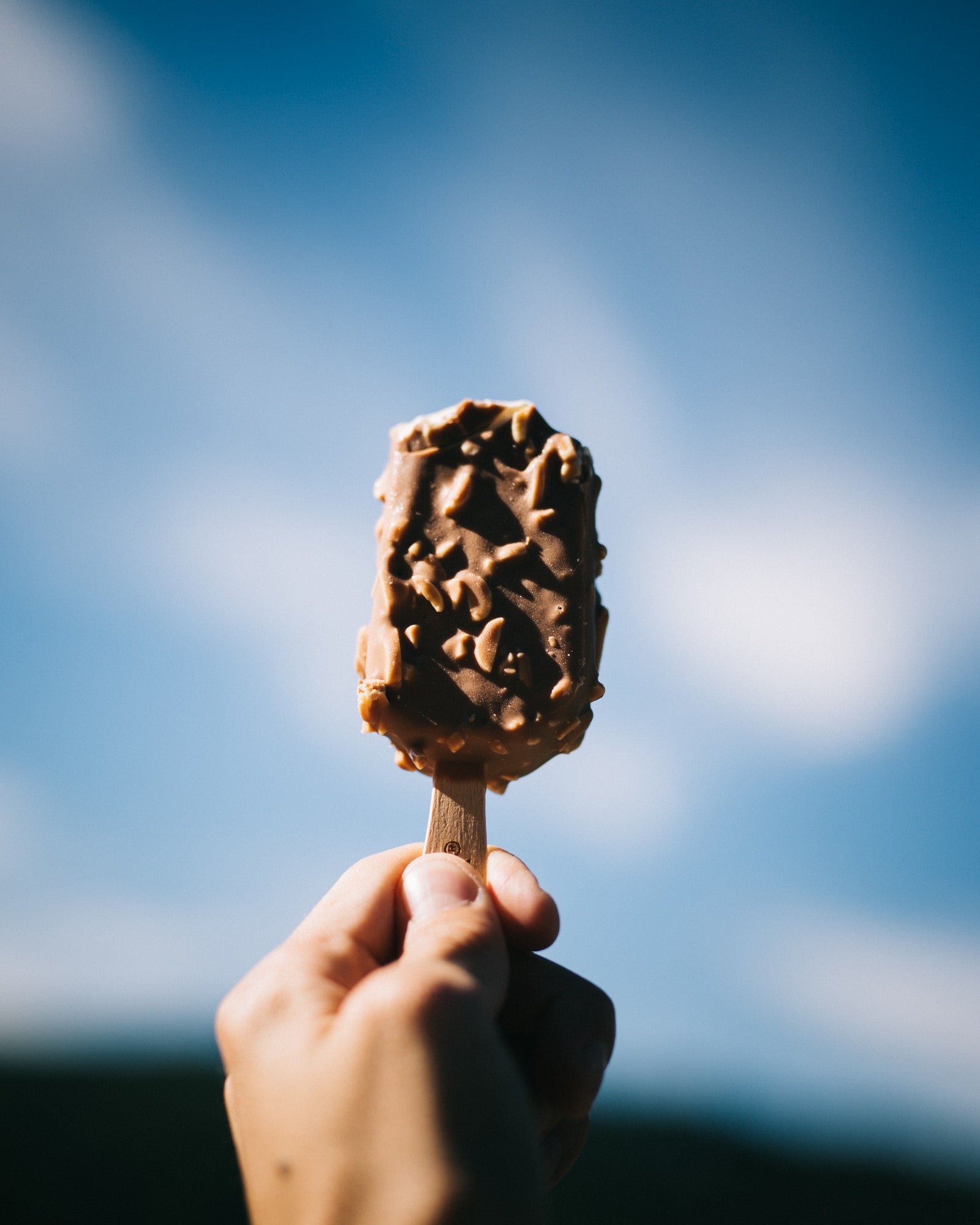 Paletas de chocolate y maní