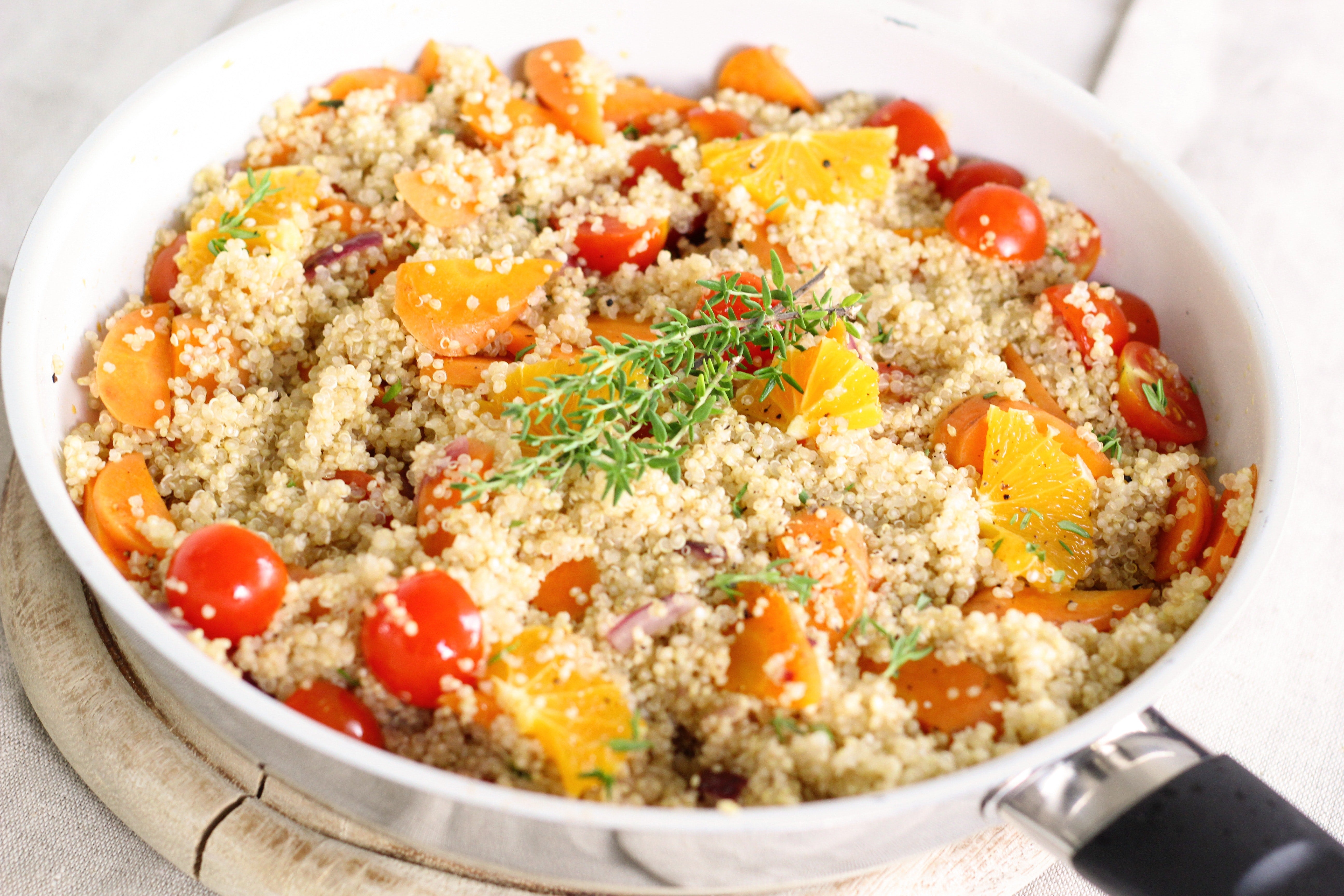 Ensalada de quínoa y almendras