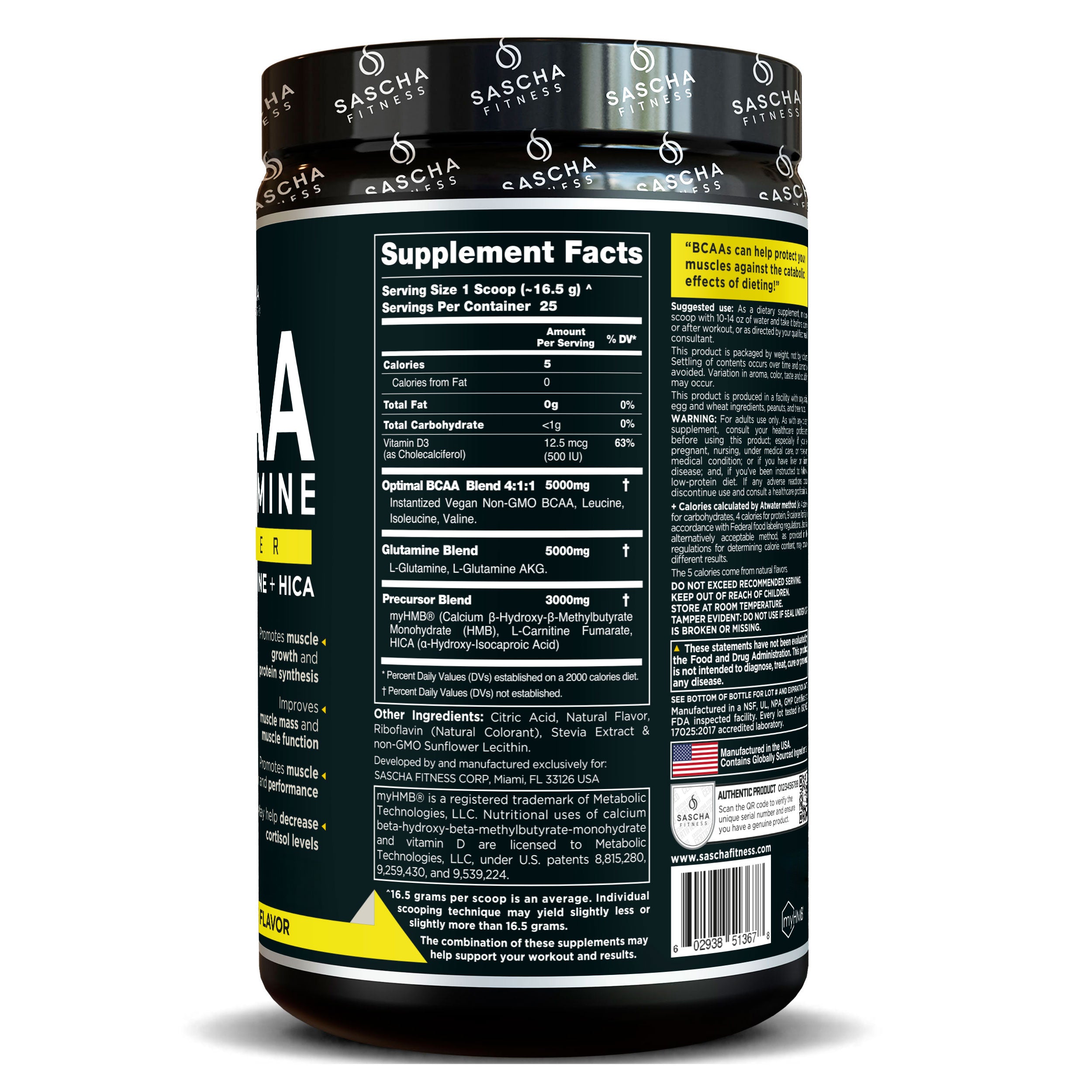 BCAA NATURAL PINEAPPLE SaschaFitness BCAA NATURAL PINEAPPLE SaschaFitness