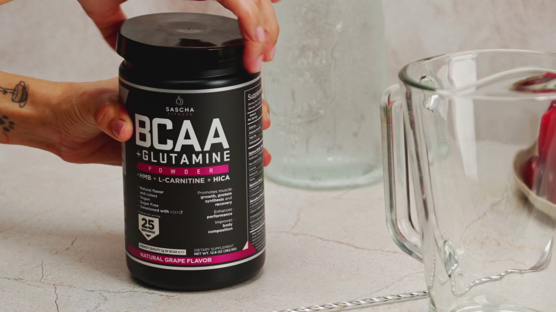 BCAA NATURAL GRAPE – SaschaFitness