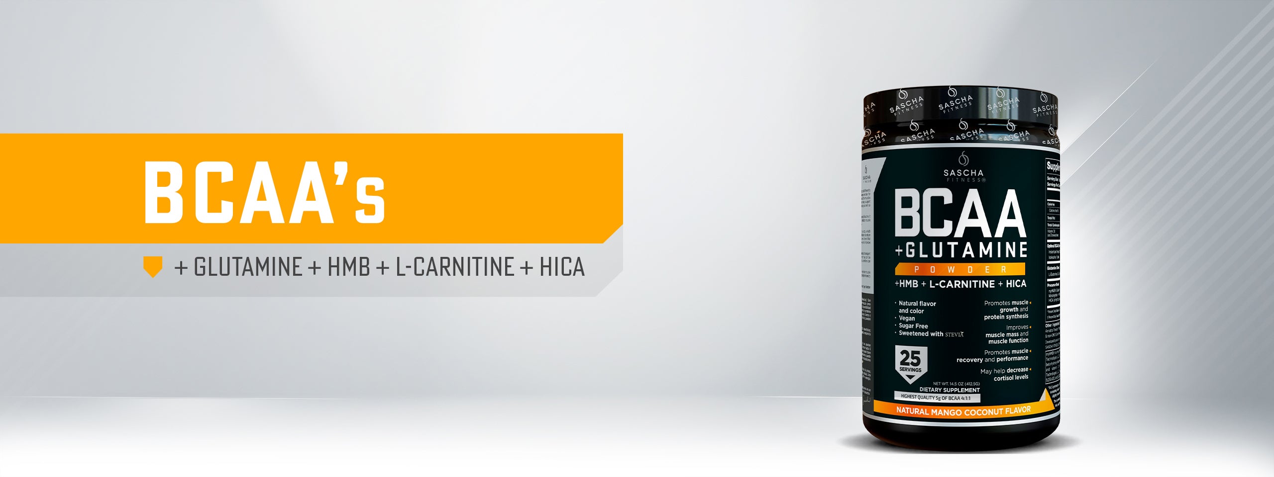 l carnitina saschafitness Sascha Fitness Bcaa + Glutamina + Hmb + L-carnitine + Hica Carnitine helps convert fat into usable energy BCAA, poderoso suplemento SaschaFitness